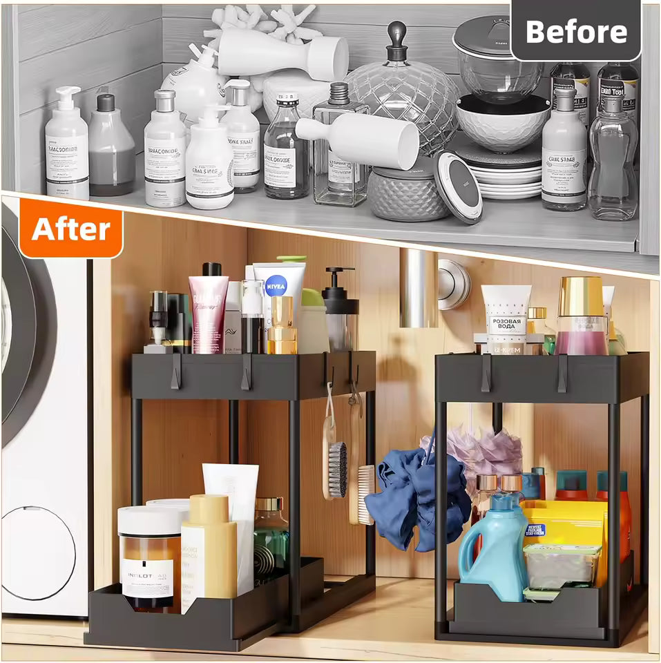 2-Tier Under Sink Organizer Rack