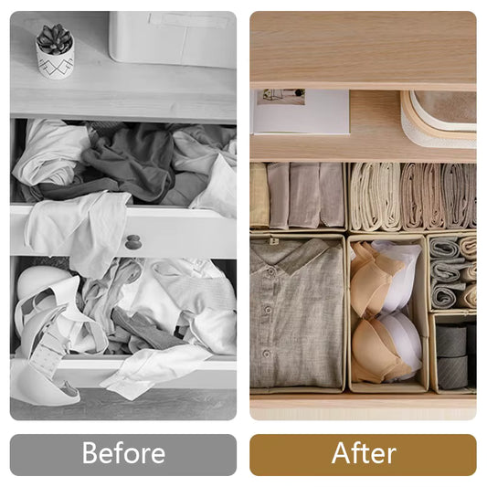 Foldable Drawer Storage Box Set