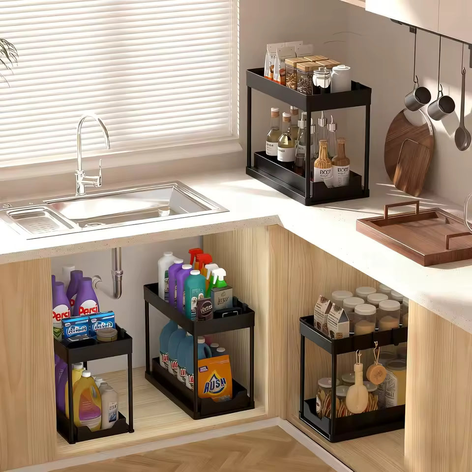 2-Tier Under Sink Organizer Rack