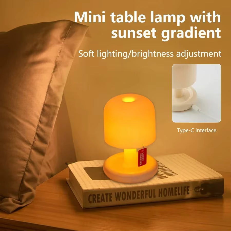 Rechargeable Mini Sunset Projection LED Night Light Table Lamp