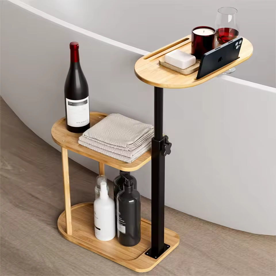 Adjustable Bamboo Bath Tub Tray